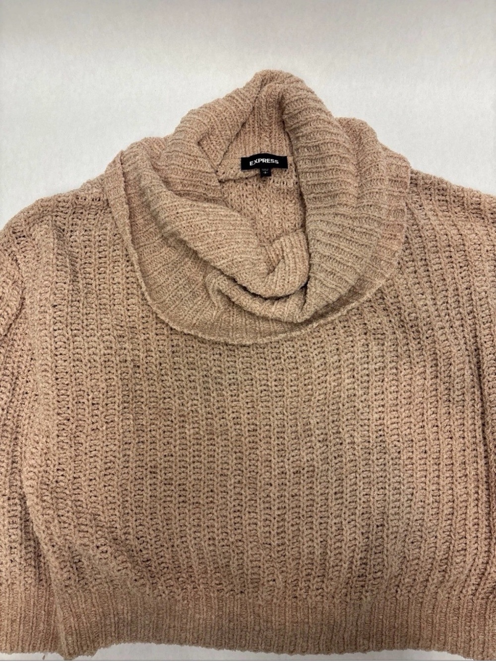 Express Slouchy Oversized Dusty Pink Knit Sweater – Size Small
